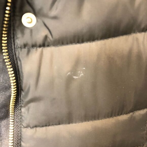 Cole Haan Signature full maxi length brown puffer coat, size extra small - Picture 14 of 16